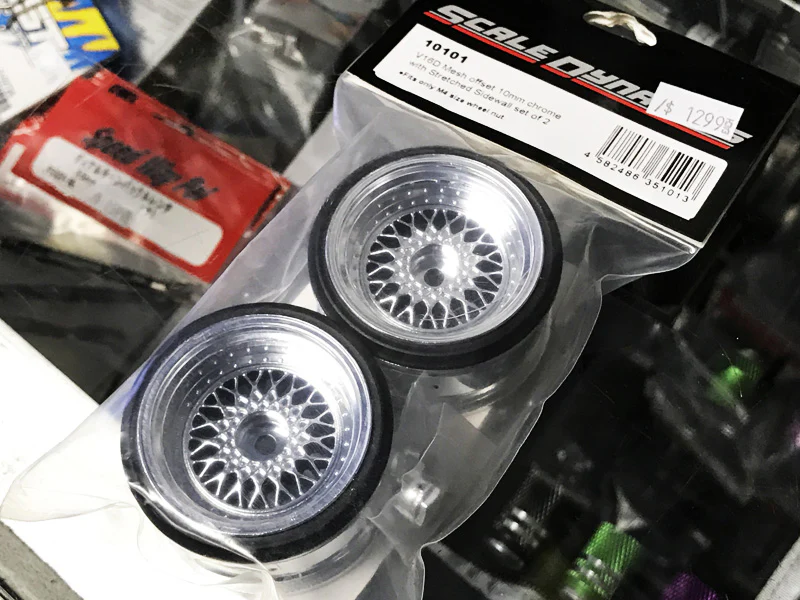 BBS RS Mesh (Chrome) Rims Set (10mm - 13mm) [Scale Dynamics] 10165 10166 - Image 3