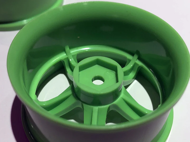 HIGH TRACTION N Model Ver III Deep Face Concave Rims (Green) 5mm - 6mm - 7mm - 8mm [Topline RC] TDW-054G TDW-074G - Image 3