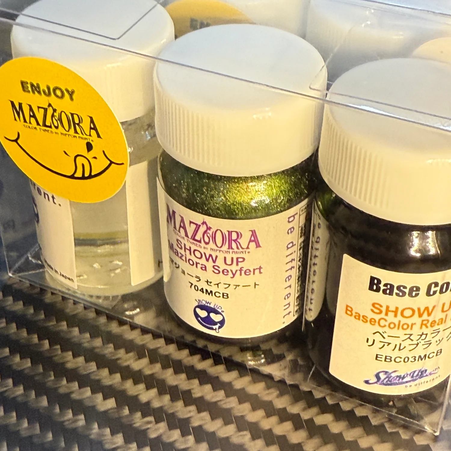 ENJOY Maziora Cosmo Series PAINT SYSTEM (Base, Paint, Clear) Micro 15mL Bottles Paint (For Airbrush Use) (Made in Japan) [Show Up] - Image 10