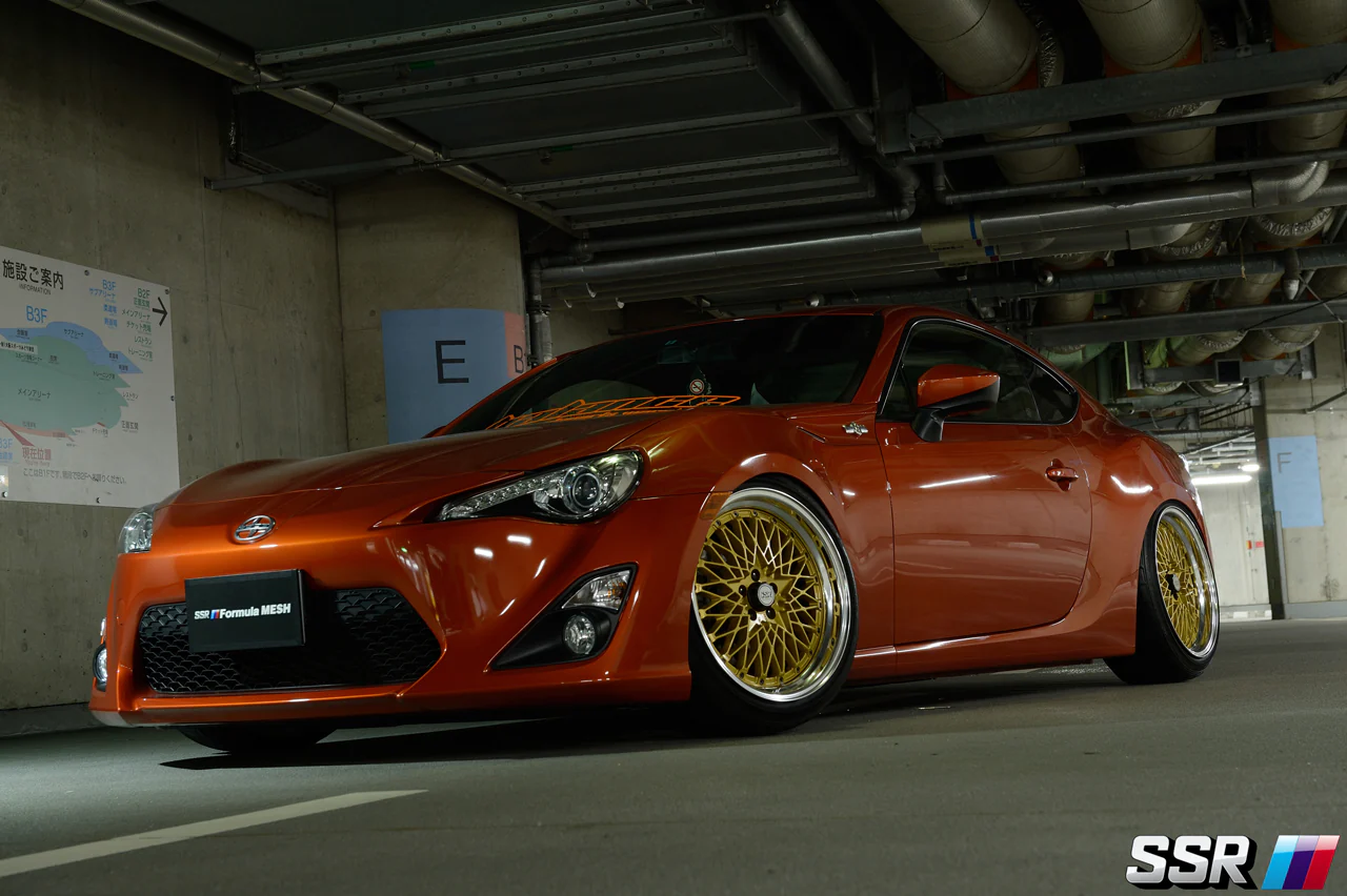 SSR Formula Mesh Rims +8mm - +6mm (Gold w- Chrome Lip) [RC-Art] ART4708G ART4706G - Image 3