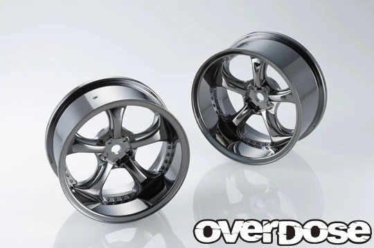 Work VS-KF (Black Metal Chrome) 5mm - 7mm 1/10 WHEELS Rims [Overdose] OD2726B OD2728B VSKF - Image 5